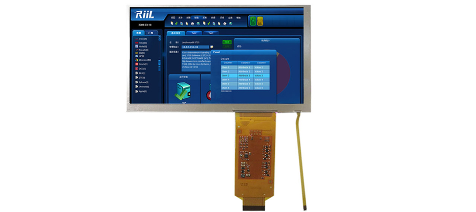 COM70T7M07ZLC Ortustech 7 Inch Blanview Display 800×480 Parallel RGB TFT LCD Display