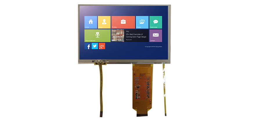 COM70T7M08ZTC Ortustech 7 Inch Blanview Display 800×480 Parallel RGB TFT LCD Display With 4-wire Resistive Touch