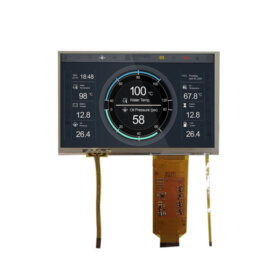 COM70T7M18ZTC Ortustech 7 Inch Blanview Display 800×480 Parallel RGB TFT LCD Display With 4-wire Resistive Touch. 