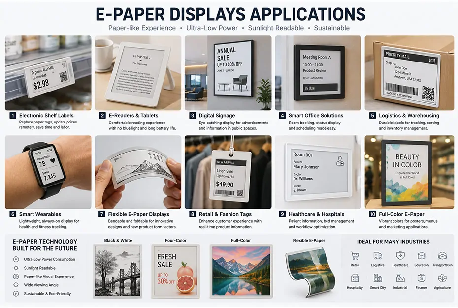 Applications For Youritech E-Paper Display