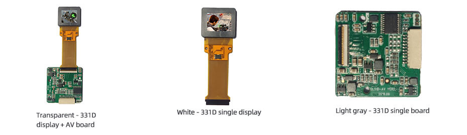 ECX331D 0.5 Inch Micro OLED Display 1024×768 OLED Display With AV Driver Board For EVF AR Red Dot Sight Display Solutions