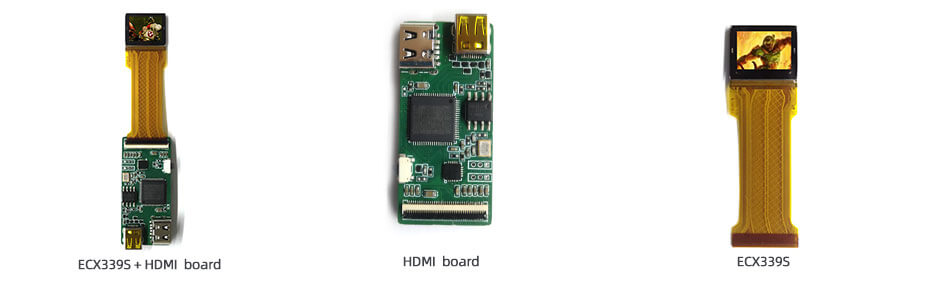 ECX339S 0.5 Inch Micro OLED Display 1600×1200 OLED Display With Driver Board For EVF AR Red Dot Sight Display Solutions