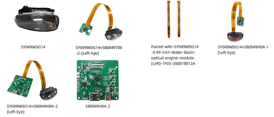 SY049WDG14 0.49 Inch Micro OLED Display 1920×1080 HDMI 1800nits High Brightness OLED Display With Driver Board For EVF AR Red Dot Sight Display Solutions