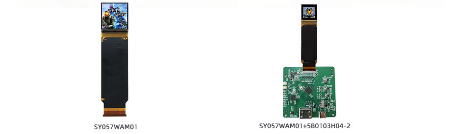 SY057WAM01 0.57 Inch Micro OLED Display 1600×1200 MIPI 1800nits High Brightness OLED Display With Driver Board For EVF AR Red Dot Sight Display Solutions
