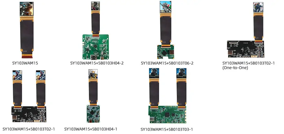 SY103WAM15 1.03 Inch Micro OLED Display 2560×2560 MIPI 3000nits High Brightness OLED Display With Driver Board For EVF AR Red Dot Sight Display Solutions