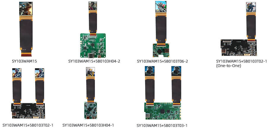 SY103WAM15 1.03 Inch Micro OLED Display 2560×2560 MIPI 3000nits High Brightness OLED Display With Driver Board For EVF AR Red Dot Sight Display Solutions