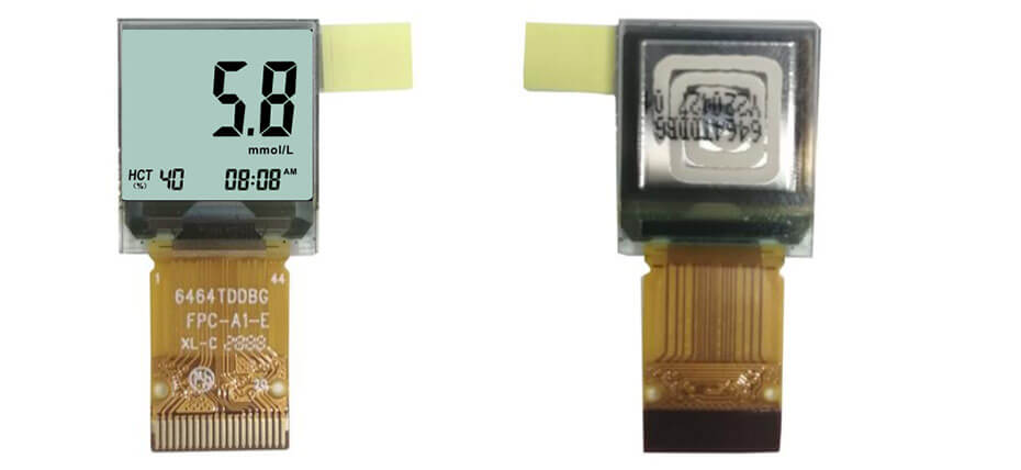 0.6 Inch PMOLED Display 64×64 SPI OLED Display For Healthcare & Medical Display Solution