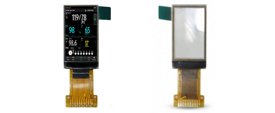 0.96 Inch PMOLED Display 64×128 SPII²C OLED Display For Healthcare & Medical Display Solution
