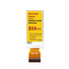 0.97 Inch 4-Color E Ink Display Module 84×88 SPI Black White Red Yellow Electronic Paper Display. 