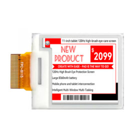 1.22 Inch E Ink Display Module 176×192 SPI 0.3s Partial Refresh Electronic Paper Display. 