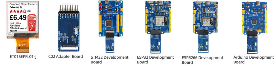 1.54 Inch Flexible E Ink Display Module 200×200 SPI SSD1681 Partial Refresh Electronic Paper Display
