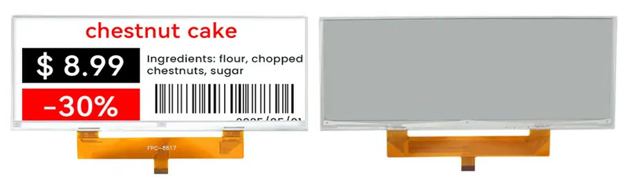 10.85 Inch Three-Color E-Paper Display 1360×480 SPI E-Ink Screen