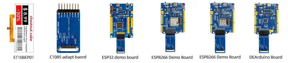 10.85 Inch Three-Color E-Paper Display 1360×480 SPI E-Ink Screen