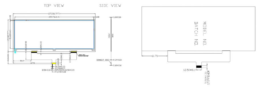 10.85 Inch Three-Color E-Paper Display 1360×480 SPI E-Ink Screen