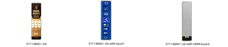 11.26 Inch Stretched Bar LCD Display 440×1920 MIPI with Touch & HDMI Driver Board