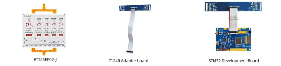 12.48 Inch Four-Color E-Paper Display 1304×984 SPI Black White Red Yellow E-Ink Screen