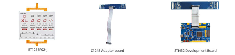 12.48 Inch Four-Color E-Paper Display 1304×984 SPI Black White Red Yellow E-Ink Screen