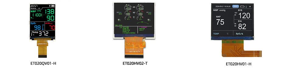 2 Inch TFT LCD Display 240×320 CPU RGB SPI LCD Display For Healthcare & Medical Display Solution