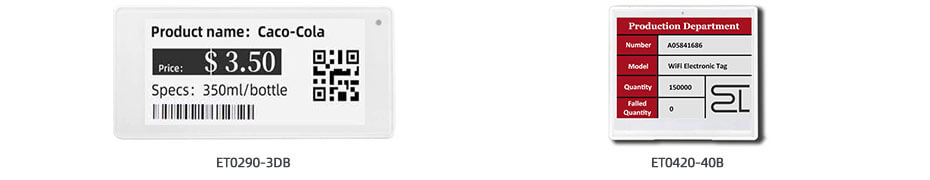 2.9 Inch & 4.2 Inch Black White & Red E-Paper Display Electronic Ink Display Module