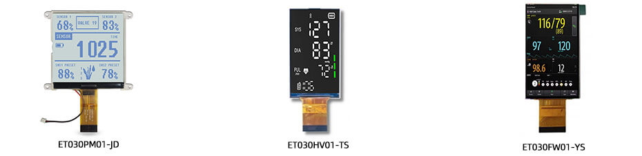 3 Inch TFT LCD Display 160×160 CPU LCD Display For Healthcare Medical Display Solution