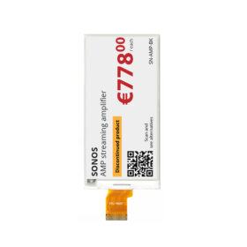 3.5 Inch E Ink Display 384×184 Black White Yellow Red 4-Color Low-Power Electronic Paper Display. 