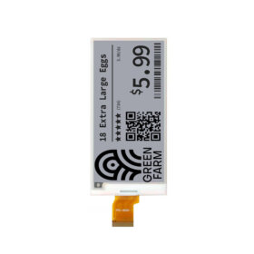 3.5 Inch Monochrome E Ink Display 384×184 SPI Low Power Black & White Electronic Paper Screen. 