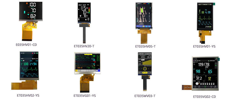 3.5 Inch TFT LCD Display 320×240 TTL LCD Display With 4-wire Resistive Touch For Healthcare Medical Display Solution