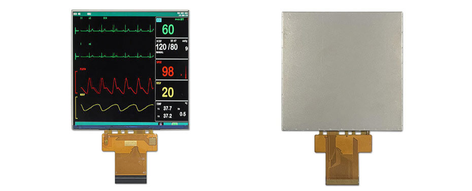 3.95 Inch TFT LCD Display 480×480 TTL LCD Display For Healthcare Medical Display Solution