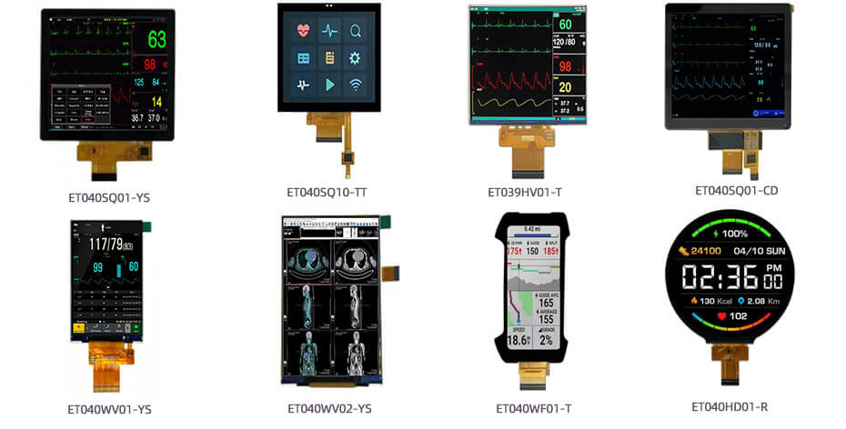3.95 Inch TFT LCD Display 480×480 TTL LCD Display For Healthcare Medical Display Solution