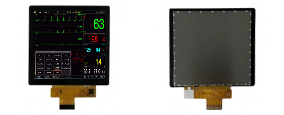 4 Inch TFT LCD Display 720×720 MIPI LCD Display With Capacitive Touch For Healthcare Medical Display Solution