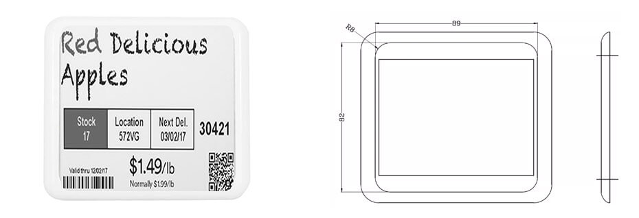 4.2 Inch Black White & Red NFC E-Paper Display Low-Power 400×300 Electronic Ink Display Module