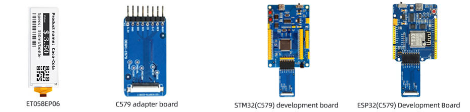 5.79 Inch E-Ink Display 272×792 EPD Low-Power SPI Electronic Paper Display