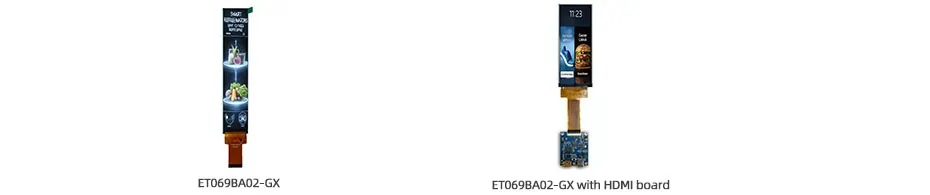 7 Inch Stretched LCD Display 280×1424 MIPI Bar Display with HDMI Driver Board