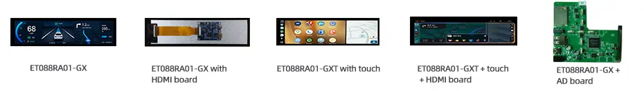 8.8 Inch Stretched LCD Display 480×1920 MIPI Bar Display with Touch & HDMI Driver Board