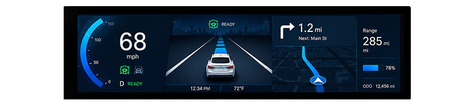 8.8 Inch Stretched LCD Display 480×1920 MIPI Bar Display with Touch & HDMI Driver Board