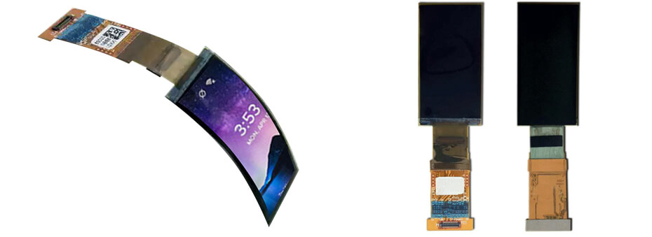 1.5 Inch Flexible Color OLED Display 120×240 MIPI High Brightness Ultra-Thin Screen for Wearable Devices
