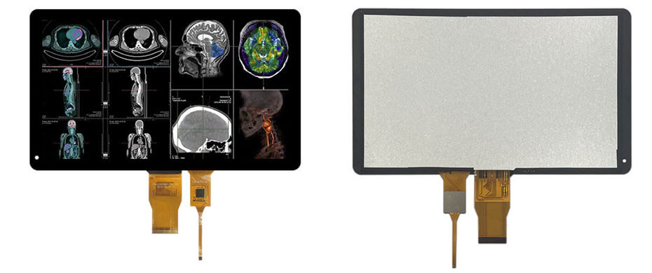 10.1 Inch TFT LCD Display 1024×600 TTL High Brightness LCD Display With Capacitive Touch For Healthcare Medical Display Solution