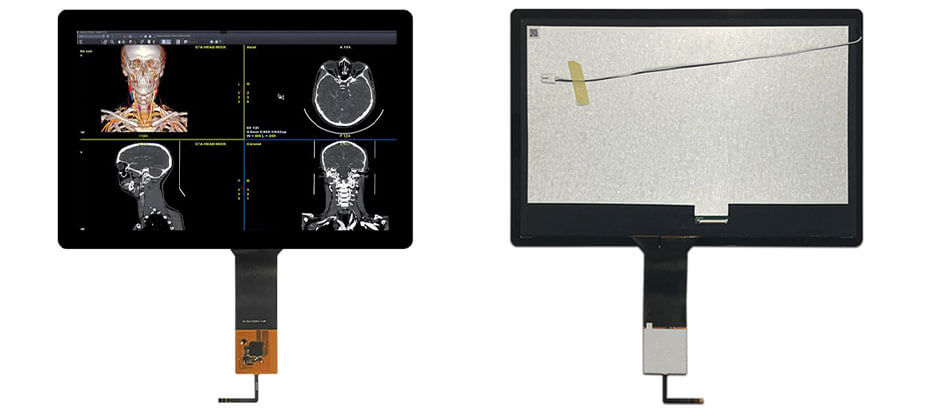 12.1 Inch TFT LCD Display 1280×800 LVDS High Brightness LCD Display With Capacitive Touch For Healthcare Medical Display Solution