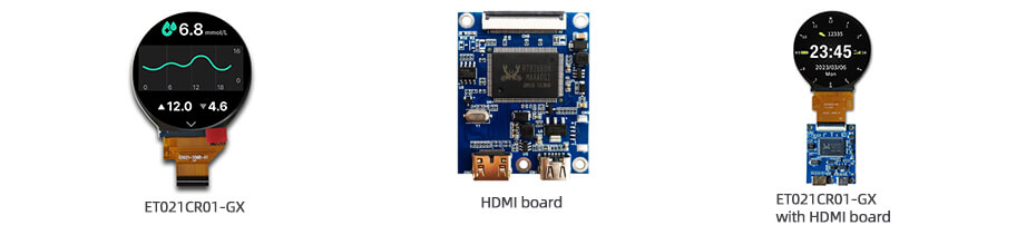 2.1 Inch Round Display 480×480 IPS RGB Circular Display with Driver Board