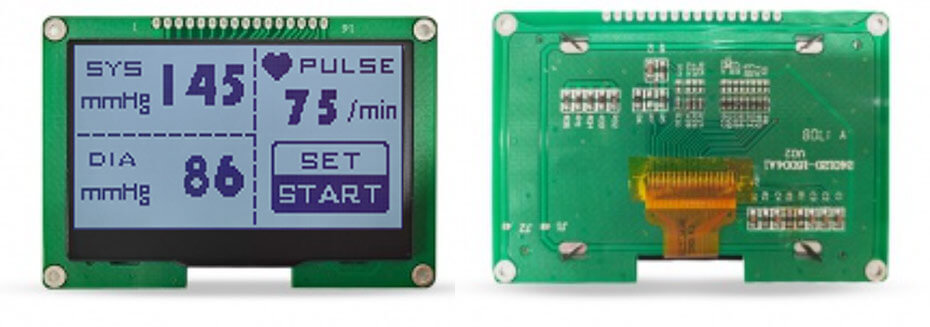 2.96 Inch TFT LCD Display 240×120 CPU SPI LCD Display For Healthcare Medical Display Solution