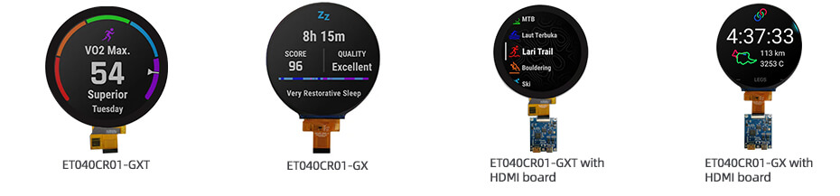 4 Inch Round Display 720×720 MIPI IPS Circular Display with Capacitive Touch & HDMI Driver Board