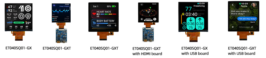 4 Inch Square Display 720×720 MIPI IPS LCD Screen with Optional Touchscreen & HDMIUSB Driver Board