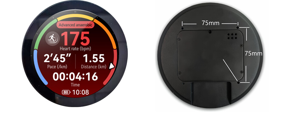 5 Inch Round Display 1080×1080 mini HDMI Type C Capacitive Touch IPS Circular Display