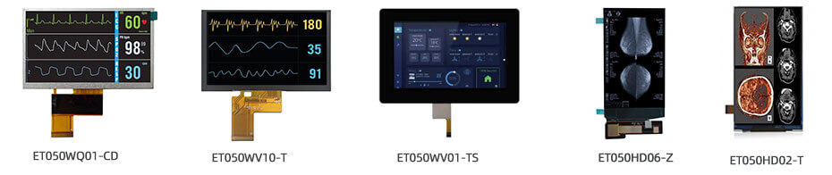 5 Inch TFT LCD Display 480×272 TTL High Brightness LCD Display For Healthcare Medical Display Solution