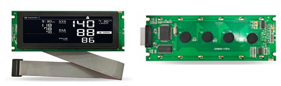 5.2 Inch TFT LCD Display 240×64 CPU SPI LCD Display For Healthcare Medical Display Solution