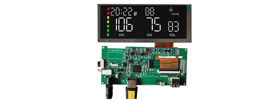 5.8 Inch TFT LCD Display 800×320 TTL LCD Display For Healthcare Medical Display Solution