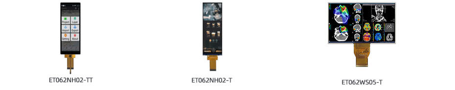 6.2 Inch TFT LCD Display 1024×600 TTL 750nits High Brightness Wide Temperature LCD Display For Healthcare Medical Display Solution