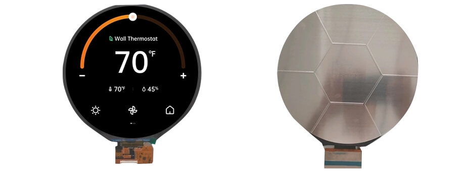 7 Inch Round LCD Display 1080×1080 40-Pin MIPI 1000 nits High Brightness Circular Screen with Android Board