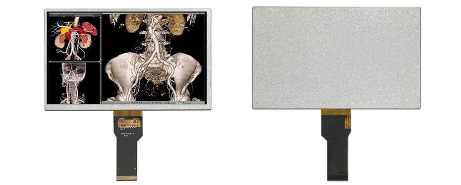 7 Inch TFT LCD Display 1024×600 LVDS High Brightness LCD Display For Healthcare Medical Display Solution