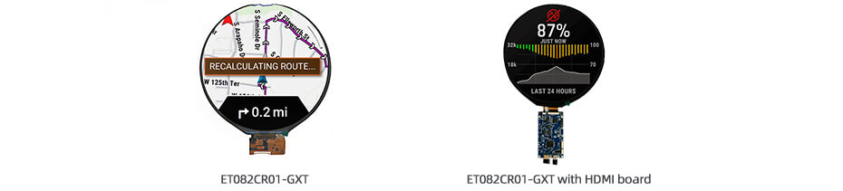8.2 Inch Round Display 1080×1080 IPS Display with In-Cell Touch & HDMIAndroid Board